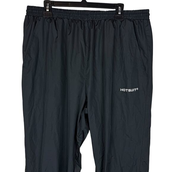 Hotsuit Jogger Sauna Pants Men 3XL Black High-Rise Drawstring Trouser Tapered - Picture 3 of 13